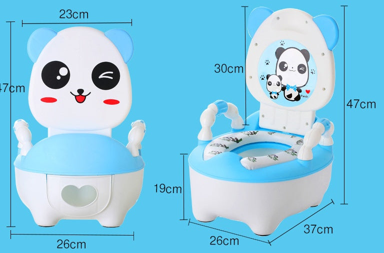 Children's potty baby toilet seat back portable comfort basin