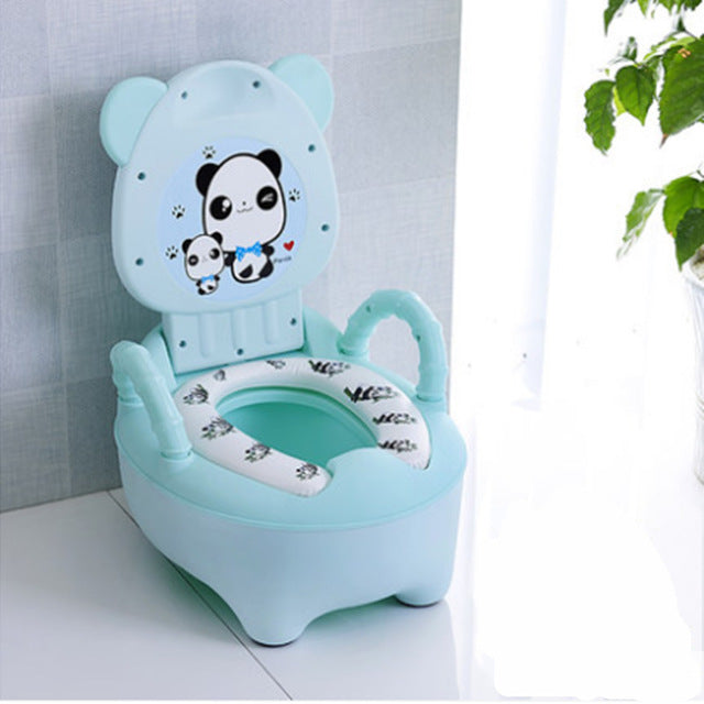 Children's potty baby toilet seat back portable comfort basin