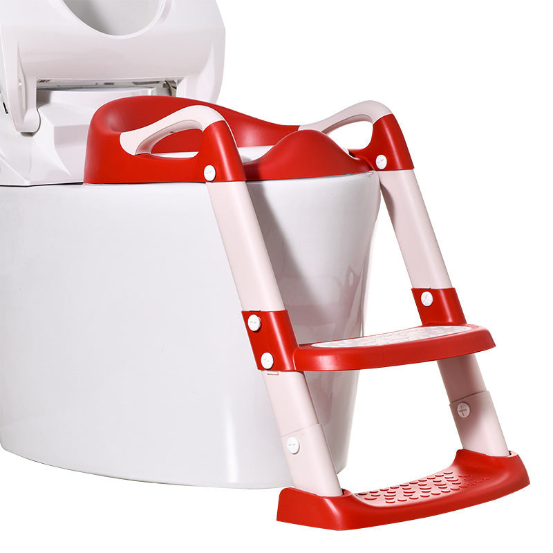 Portable Baby Toilet Ladder Plastic Child Stair Handrail Toilet Seat Auxiliary Children'S Toilet