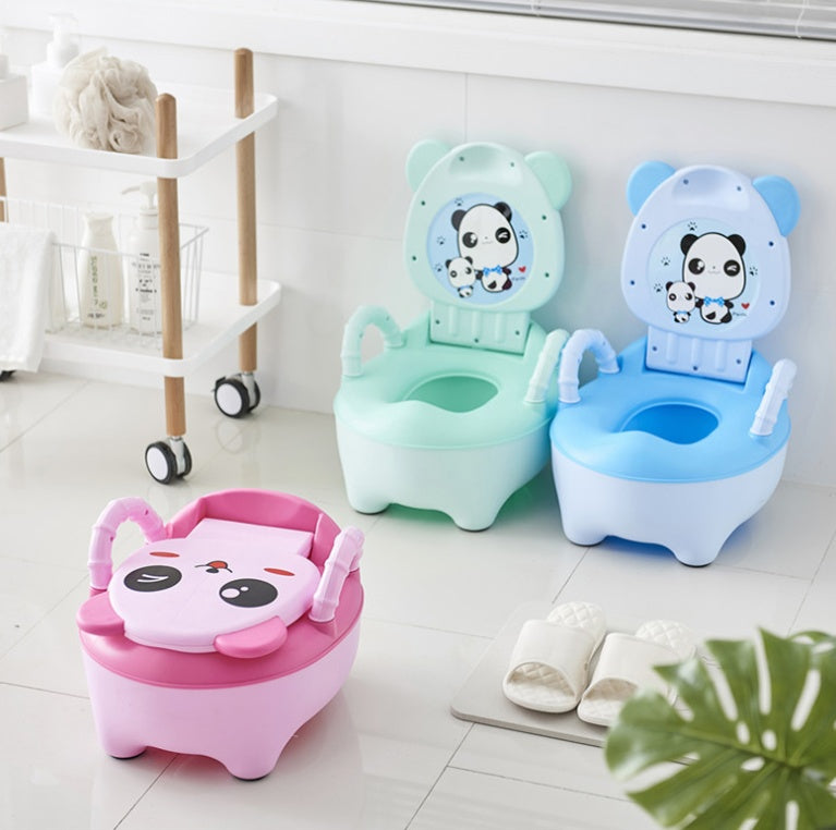 Children's potty baby toilet seat back portable comfort basin