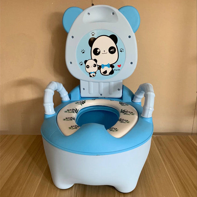 Children's potty baby toilet seat back portable comfort basin